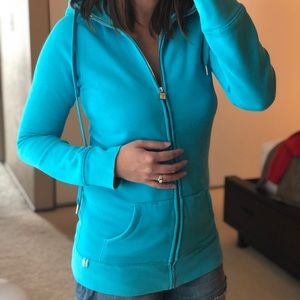 Aritzia long zip up hoodie sweater